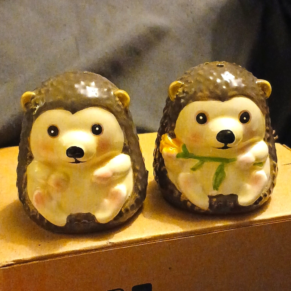 Hedgehog ceramic S/P shakers